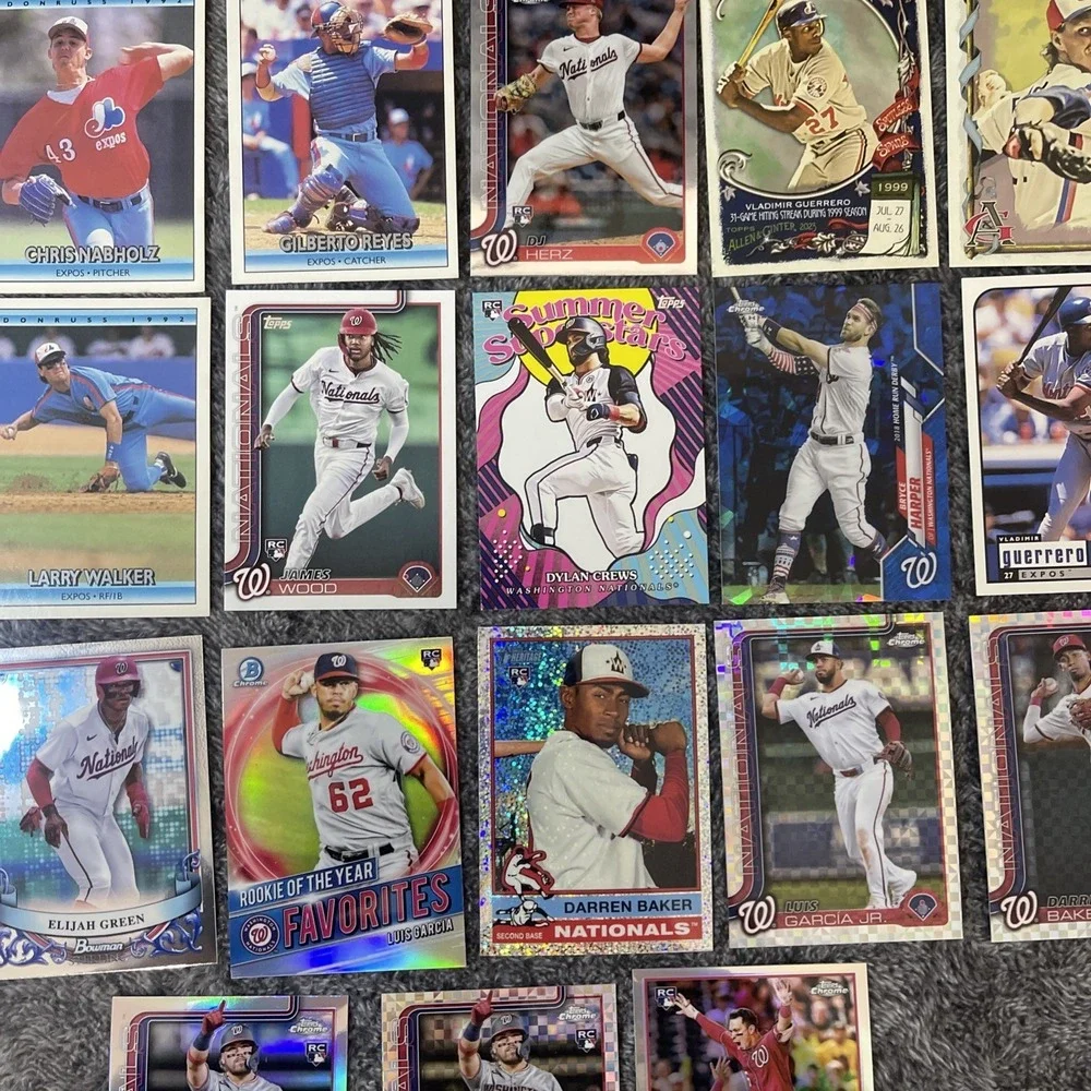 Washington‎ Nationals / Expos Baseball 21 Card Lot - Rookies, Stars, Inserts